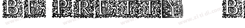 BE PRETTY , BE LEISURELY字体转换